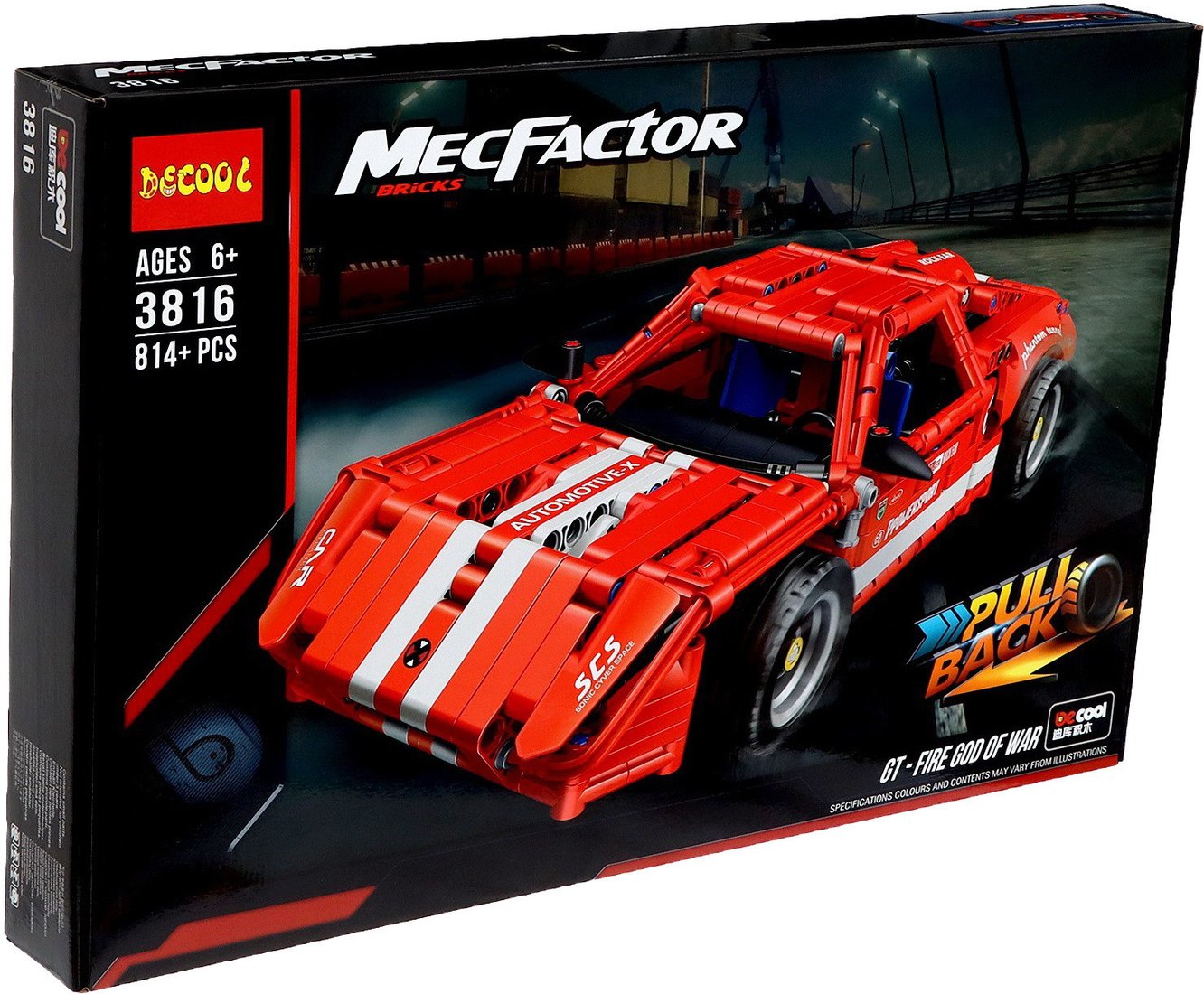 

Конструктор Decool Гоночная машина GT-Fire 3816
