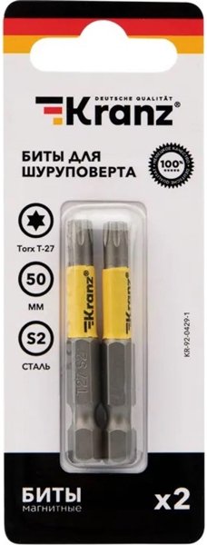

Набор бит Kranz KR-92-0429-1 (2 шт)