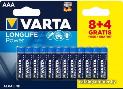 Батарейка Varta Longlife Power ААA 12шт