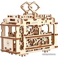 3Д-пазл Ugears Трамвай с рельсами