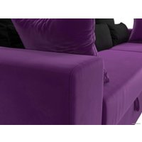 Угловой диван Mebelico Майами 15 114895 (правый, микровельвет, фиолетовый)