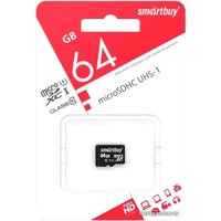 Карта памяти SmartBuy microSDXC SB64GBSDCL10-00 64GB