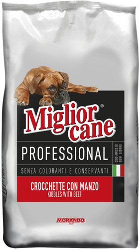 Сухой корм для собак Migliorcane Professional Croquettes Beef 15 кг
