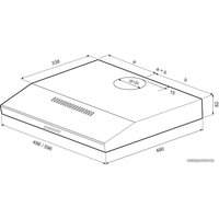 Кухонная вытяжка Krona Ermina 600 PB (черный)
