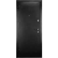 Металлическая дверь Guard Классика MG60 97х205 левая (черное серебро/белый ясень)