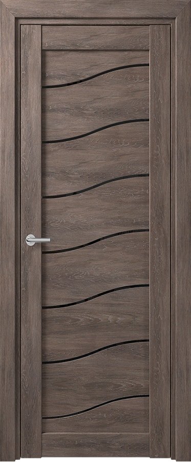 

Межкомнатная дверь Юркас Deform D2 ДО 60x200 (дуб шале графит/lacobel черный лак)