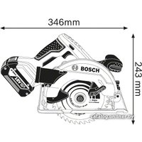 Дисковая (циркулярная) пила Bosch GKS 18V-57 Professional 06016A2200 (без АКБ)