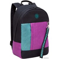 Городской рюкзак Grizzly RXL-327-3 (черный/бирюзовый)