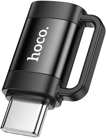Адаптер Hoco UA31E USB Type-C - Lightning (черный)