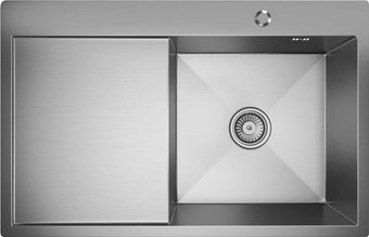 Кухонная мойка Mixline Pro 551878 правый (сатин, с сифоном)