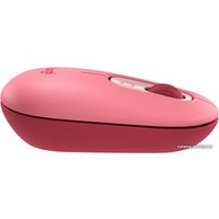 Мышь Logitech Pop Mouse (розовый/бордовый)