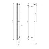 Полотенцесушитель Двин X-2 Plaza Neo 120x8 (хром)