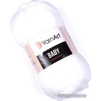 Пряжа для вязания Yarnart Baby 100% акрил 501 50 г (150 м, белый)