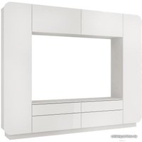 Стенка Олмеко Лаванда-2 (белый глянец)