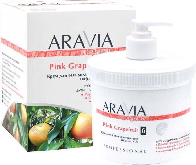 

Aravia Крем для тела Organic Pink Grapefruit увлажняющий лифтинговый 550 мл