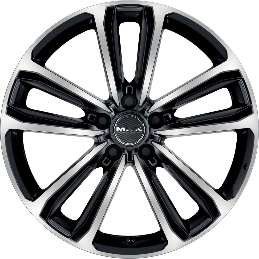 

Литые диски MAK Magma 18x7" 5x114.3мм DIA 76мм ET 45мм Black Mirror