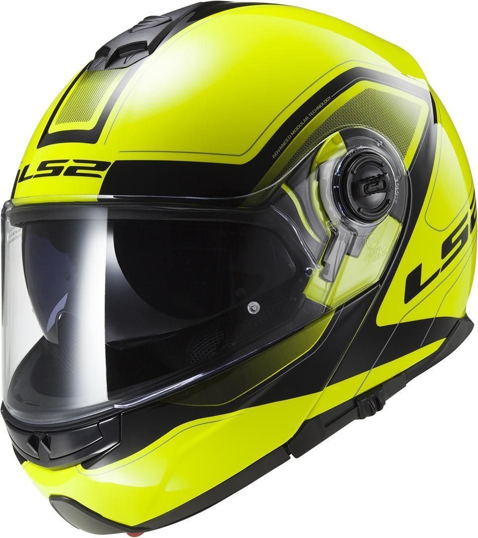 

Мотошлем LS2 FF325 Strobe Snow Civik (M, желто-черный глянцевый)