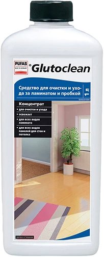 

Средство для ламината Pufas Glutoclean Для ламината и пробки Концентрат (1 л)