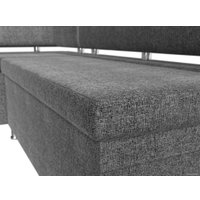 Угловой диван Лига диванов Стайл левый 114532L (рогожка серый)