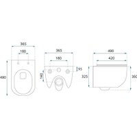 Унитаз подвесной Rea Carlo Mini Tornado REAC6808