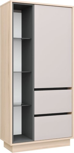 Шкаф распашной Аквилон Рэя №5.1 (туя светлый/кашемир)