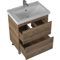  Briz Тумба с умывальником Риччи 70 360 03-08070-06 00 ВЕЛ (дуб веллингтон табак)