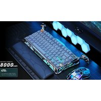 Клавиатура Gravastar Mercury K1 Pro Silver Gray (GravaStar x Kailh Speedy Mint)