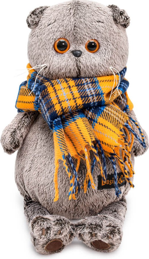 

Классическая игрушка BUDI BASA Кот Басик и шарф в клеточку 747255