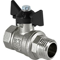 Шаровый кран Valfex DeltaPro ВР/НР 3/4" VF.218.NB1.034.DP (бабочка)