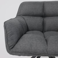 Интерьерное кресло AksHome Virginia (темно-серый MQ001-5/черный)