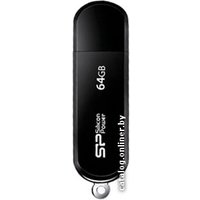 USB Flash Silicon-Power LuxMini 322 Black 64GB (SP064GBUF2322V1K)