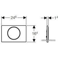 Панель смыва Geberit Sigma 10 115.758.KN.5 (хром матовый/хром глянцевый)