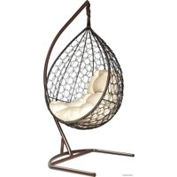 Подвесное кресло LetoLux Liverpool Comfort (шоколад/бежевый)