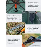 Кемпинговая палатка ForceKraft FK-TENT-1 (зеленый)