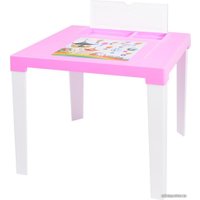 Детский стол Эльфпласт Аладдин (розовый/белый)