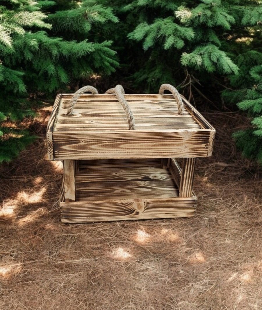 

Кормушка Florbox Деревянная для птиц и белок 27x19x17.8 см (обжиг)