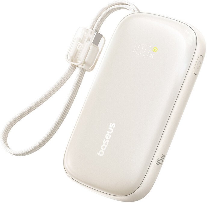 Внешний аккумулятор Baseus EnerFill FC21 Qpow 3 Ultra 20000mAh 45W (бежевый)