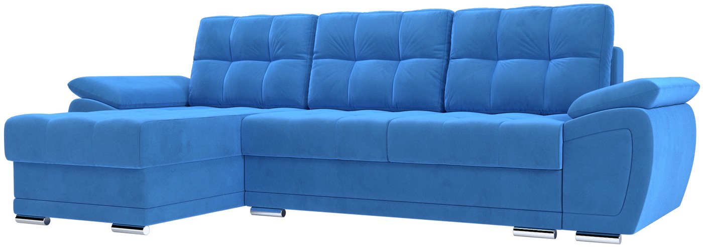

Угловой диван Лига диванов Нэстор левый (велюр, голубой)