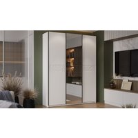 Шкаф-купе Трия Оскар Скания Т2 1800 268720 (ручка черная/белый снег/белый снег/белый матовый)