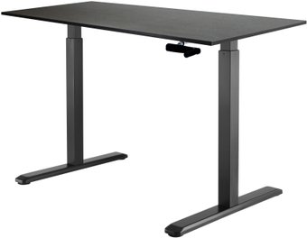 Стол с регулировкой высоты ErgoSmart Manual Desk 1380x800x18 мм (дуб мореный/черный)