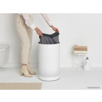 Бак Brabantia 304880 (белый, крышка темно-серая пластиковая)