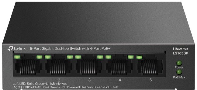 

Неуправляемый коммутатор TP-Link LiteWave LS105GP V1