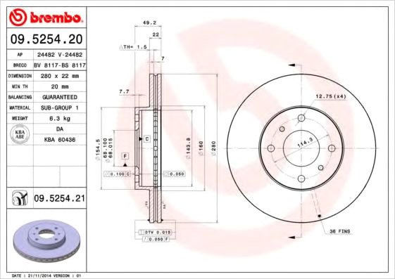 

Brembo 09525420
