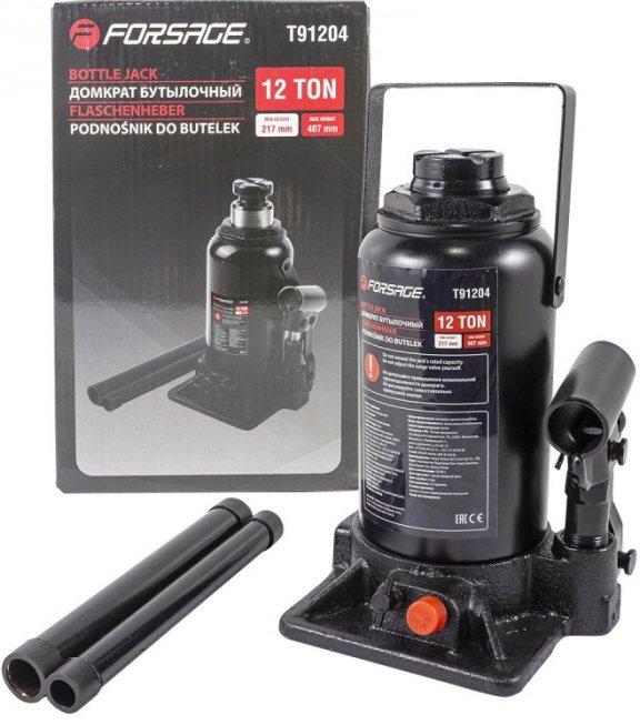 

Бутылочный домкрат FORSAGE F-T91204(DS) 12т