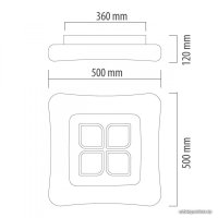 Светильник-тарелка De Markt Эрида 706010801
