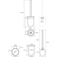 Ершик для унитаза Bemeta Organic 167113140 (черный матовый)