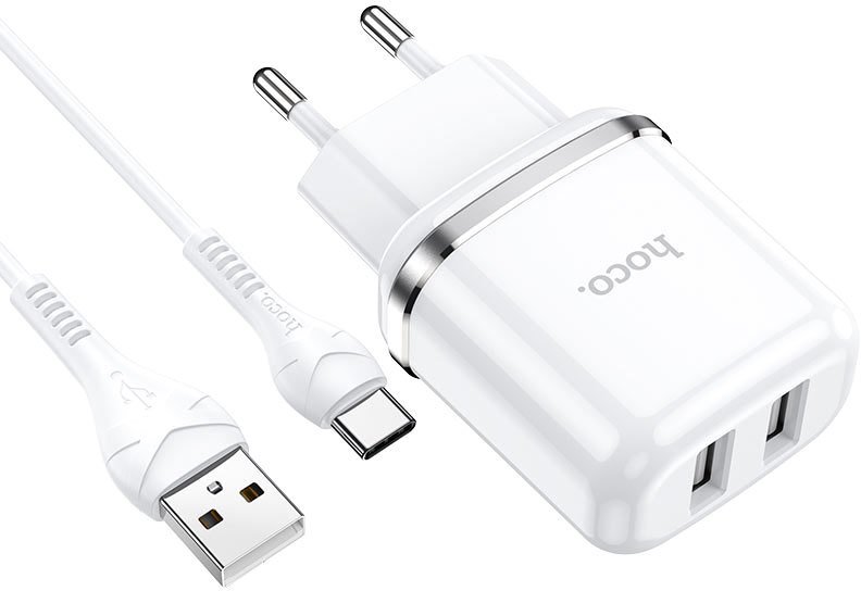 

Сетевое зарядное Hoco N4 USB Type-C (белый)