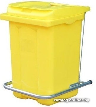 Контейнер для мусора Razak Plast с педалью 60 л (желтый)