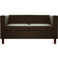 Софа Brioli Билли Д двухместный (рогожка, J5 коричневый/темные ножки) в Солигорске