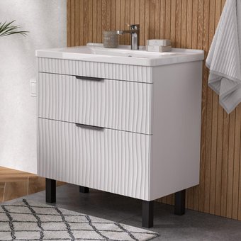 Volna Тумба с умывальником Lotty 80.2Y Миранда + Миранда 80 (напольная)